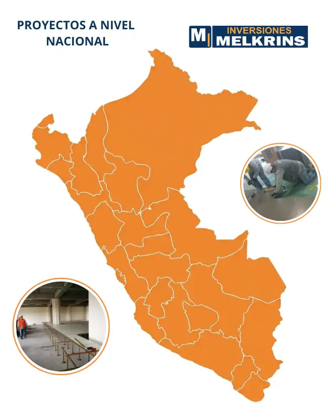 Cobertura nacional de Melkrins para proyectos de pisos técnicos elevados en todo el Perú.